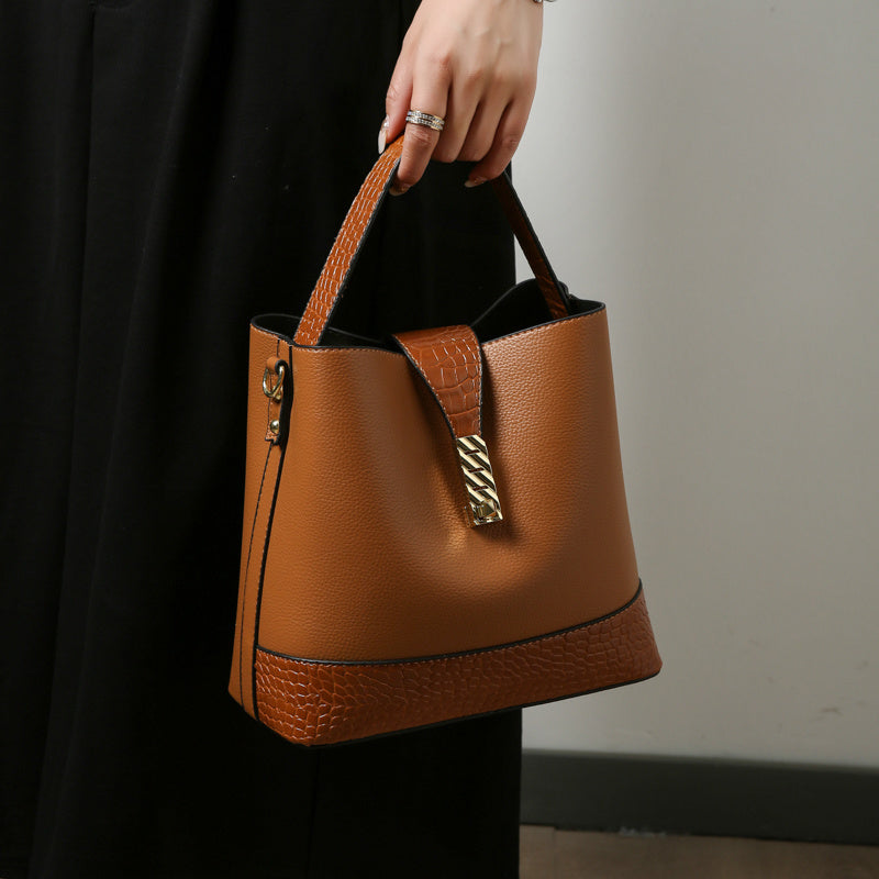 Sac seau cabine en PU pour femme