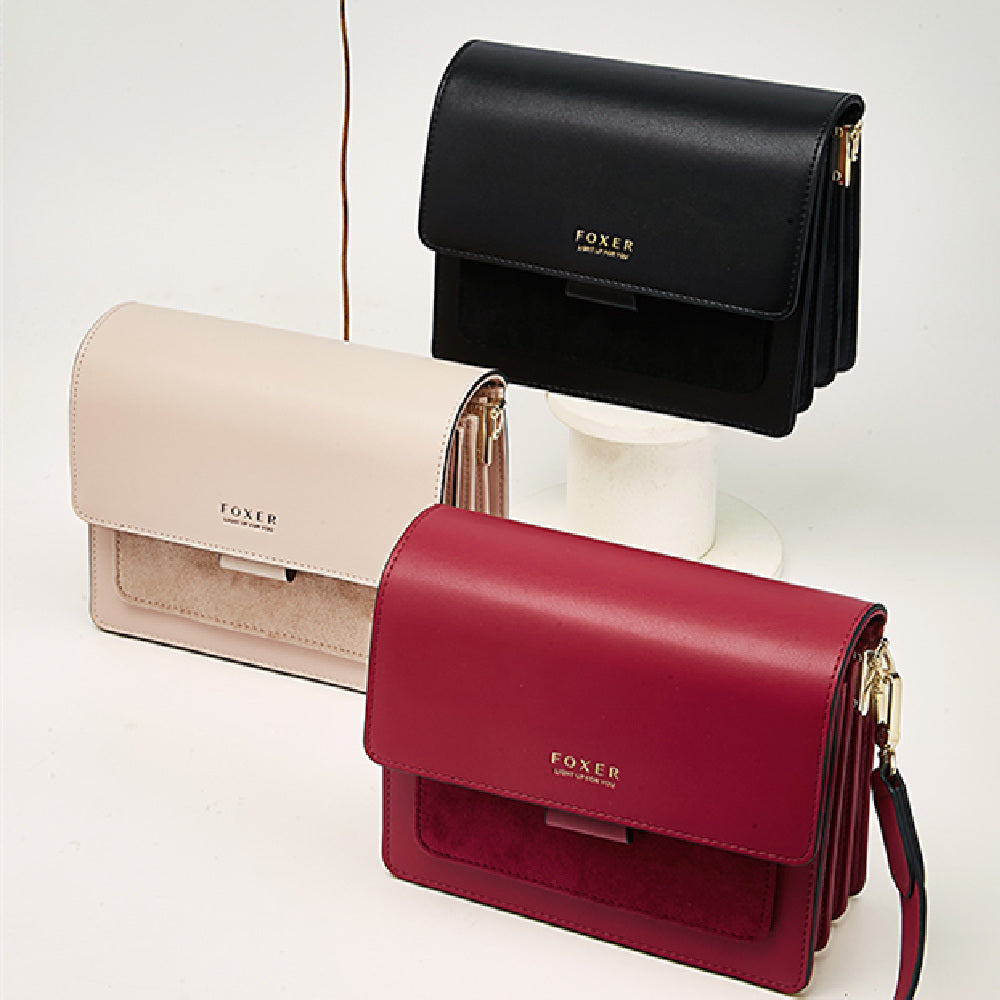 Sac bandoulière tendance en cuir de vachette pour femme