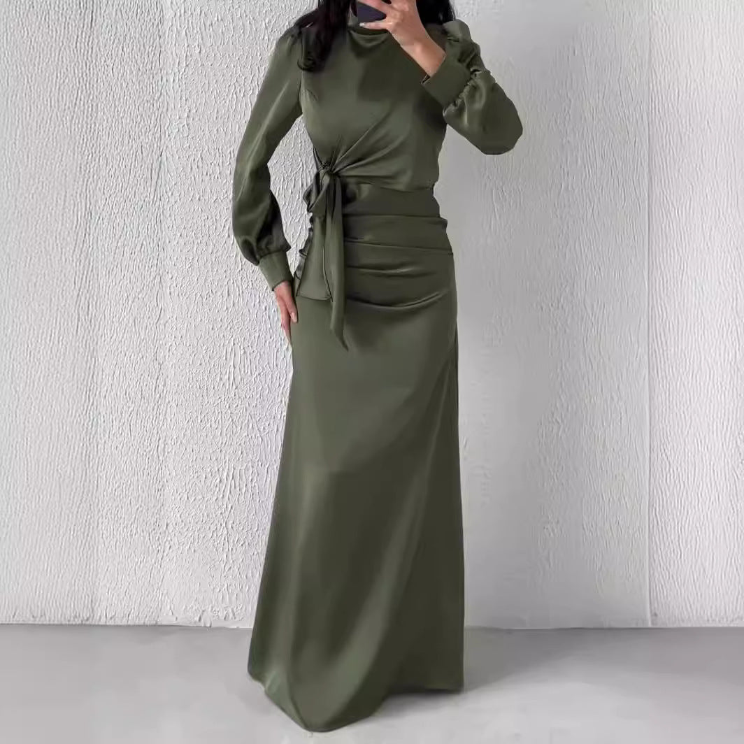 Robe moulante taille haute
