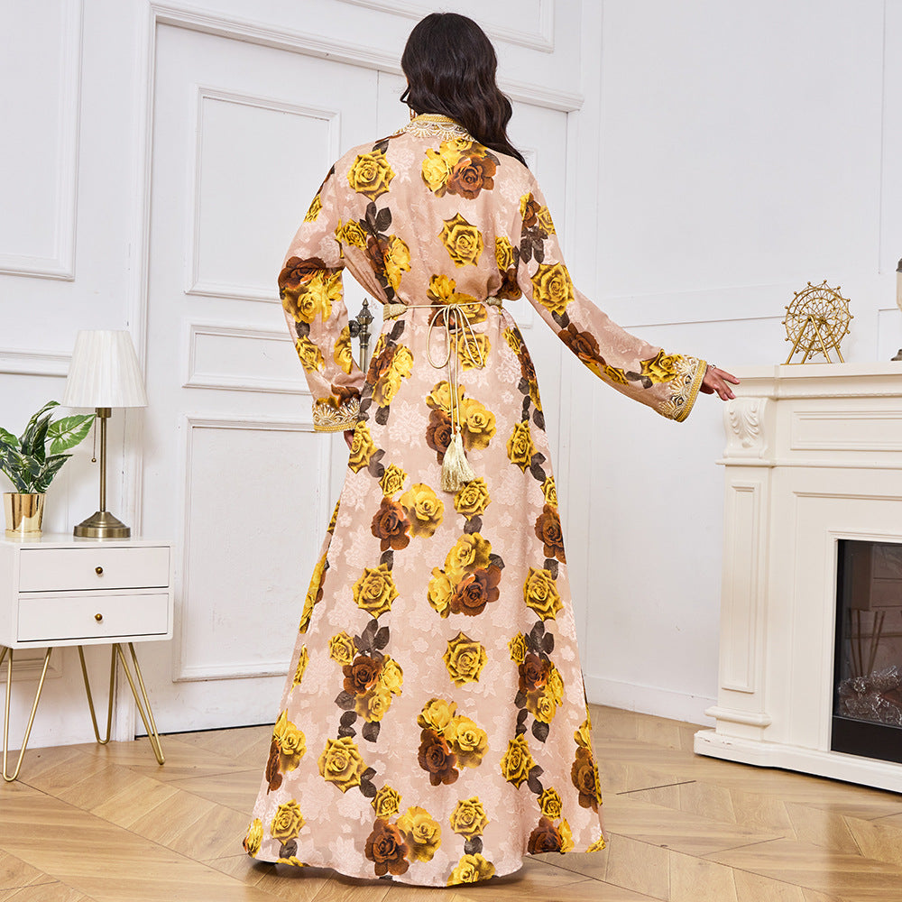 Arabian Women's Party Travel Elegant Evening Dress