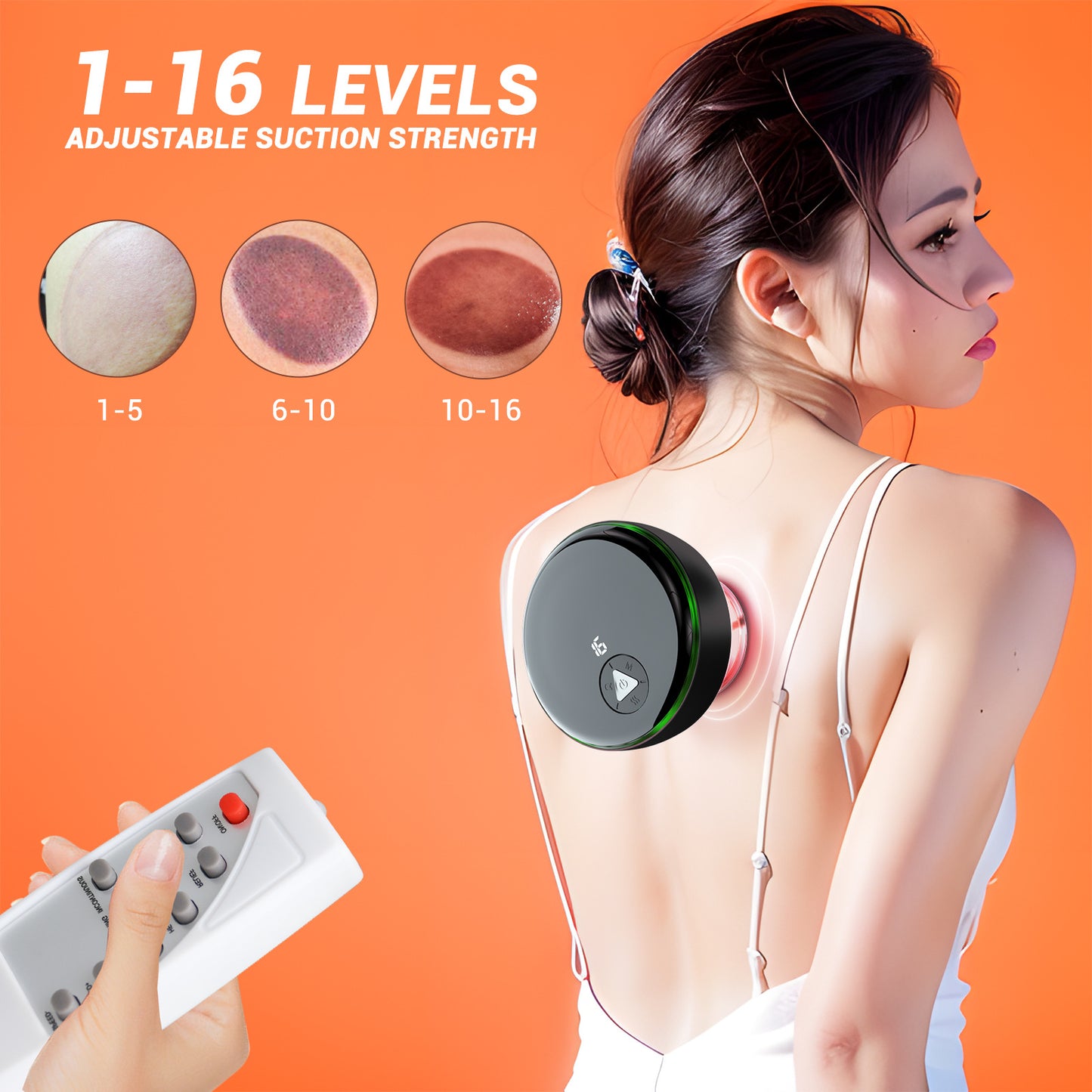 Ventouse intelligente télécommandée Masseur électrique de scraping Gua Sha