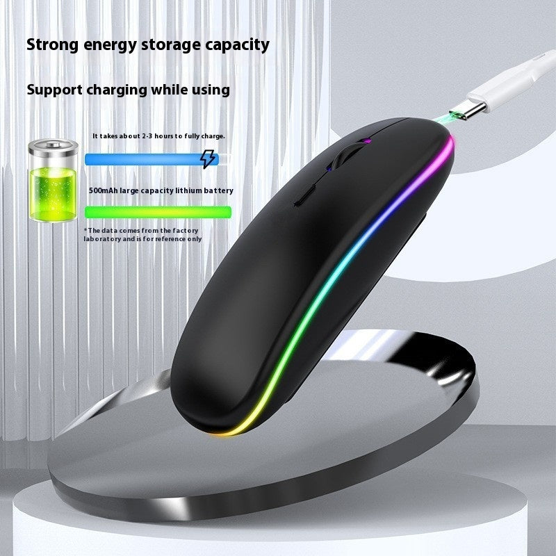 Glowing Bluetooth Self-Charging Mute Mouse