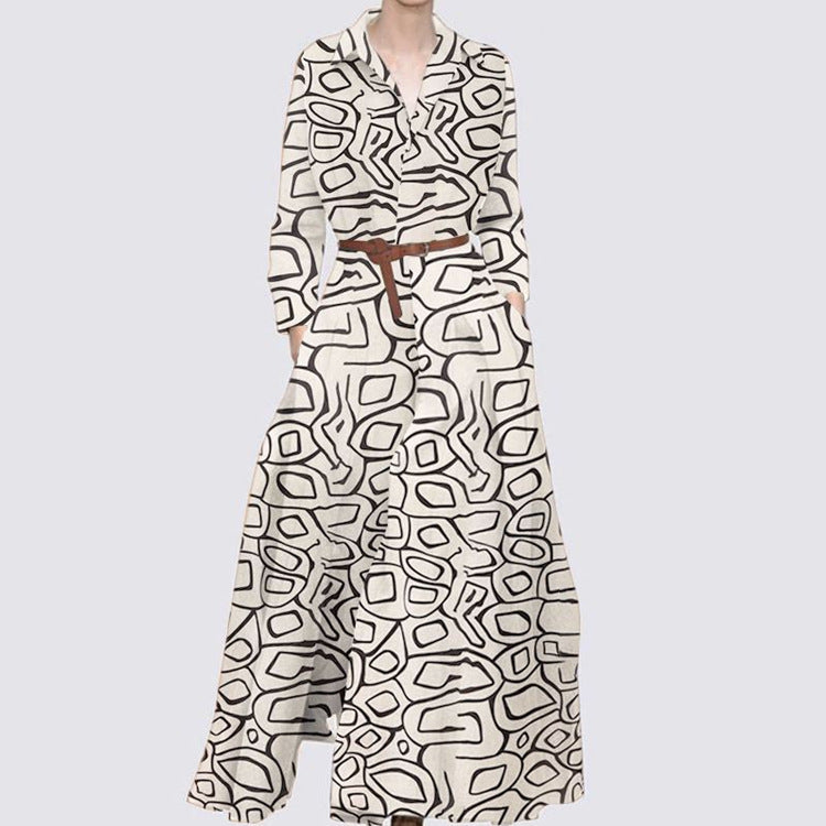 Robe de vacances élégante à pois pour femme