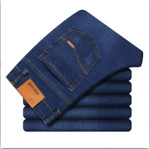 Men's Slim Straight Black Denim Jeans