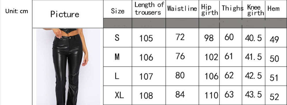 Pantalon en cuir PU haute élasticité pour femme, nouveauté tendance