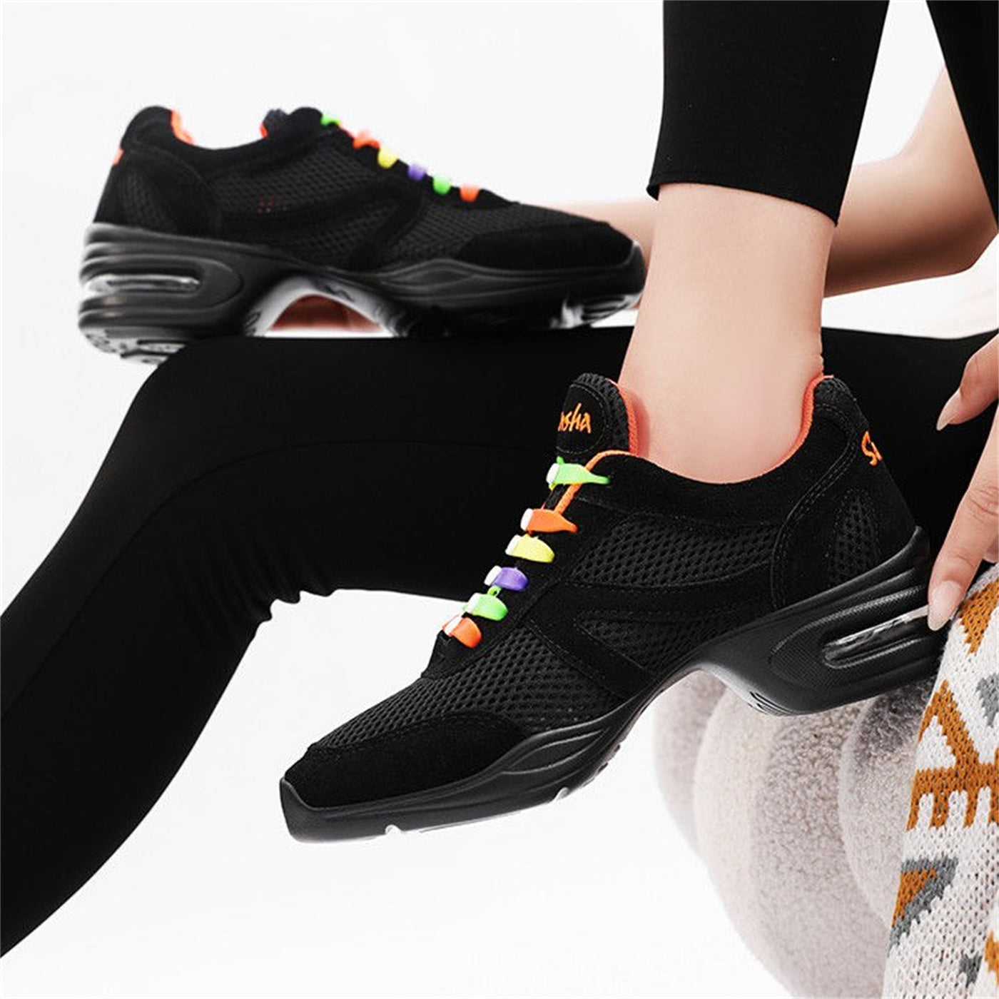 Women's Breathable Air Cushion Mesh Dance Shoes