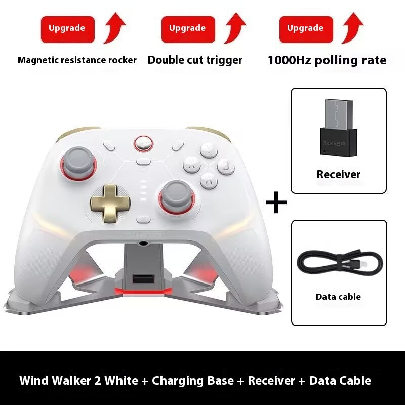 Wireless Game Controller Charging Base with Bluetooth Vibration
