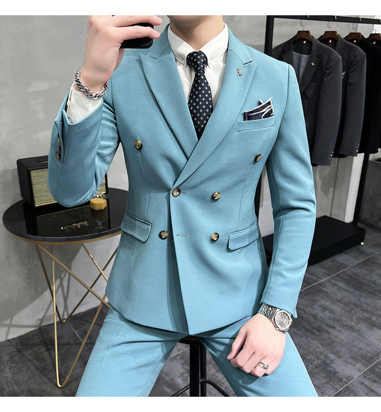 Men's Business Formal High-grade British Style Suit