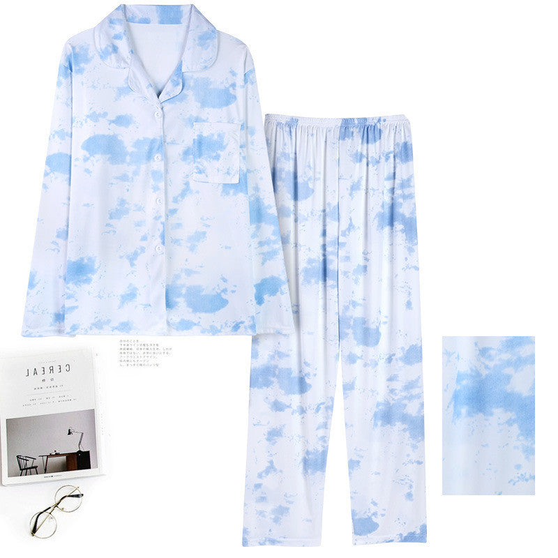 Ensemble de pyjama pour femme grande taille avec cardigan à revers et manches longues