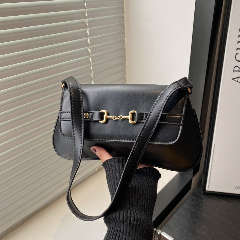 Leopard Print PU Shoulder Handbag for Women Light Luxury