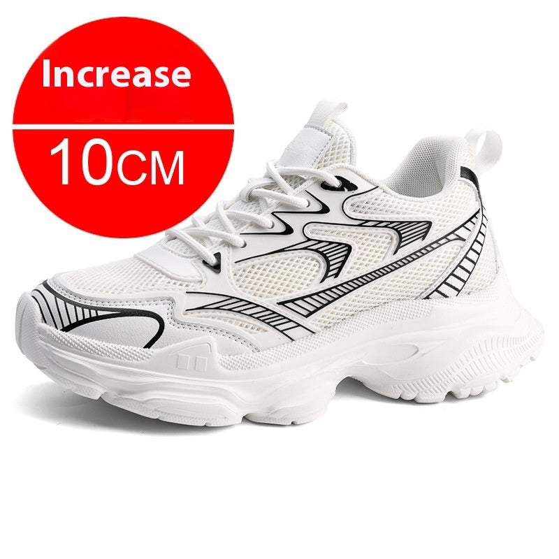 Men's Breathable Casual Height Increasing Shoes with Invisible Elevator