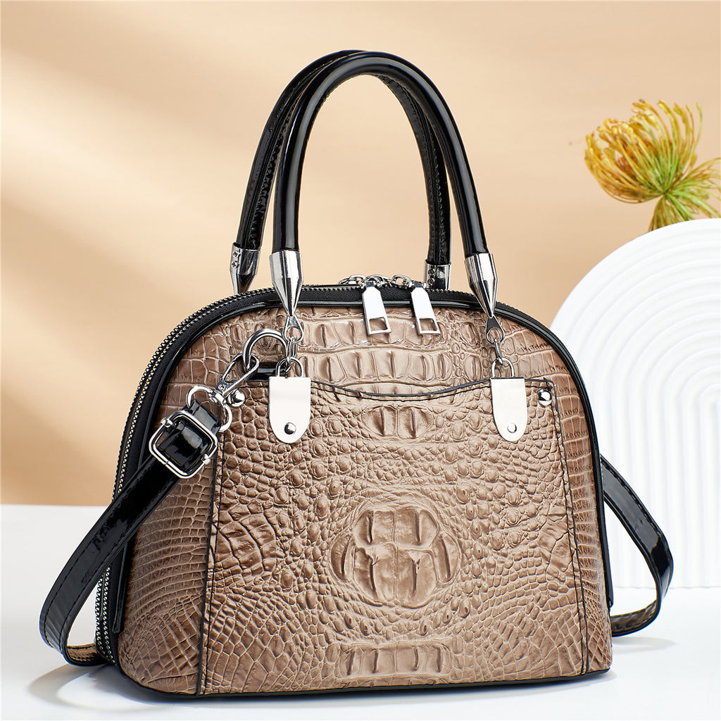 Women's Retro PU Handbag 25x12x20cm Crossbody Bag