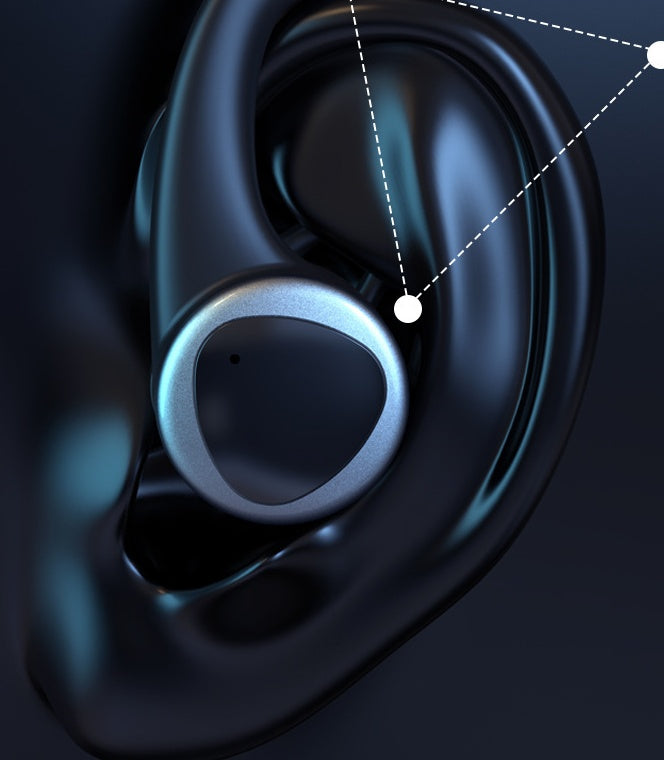 Smart Touch Digital Display Black Technology Ear Movement Into The Ear