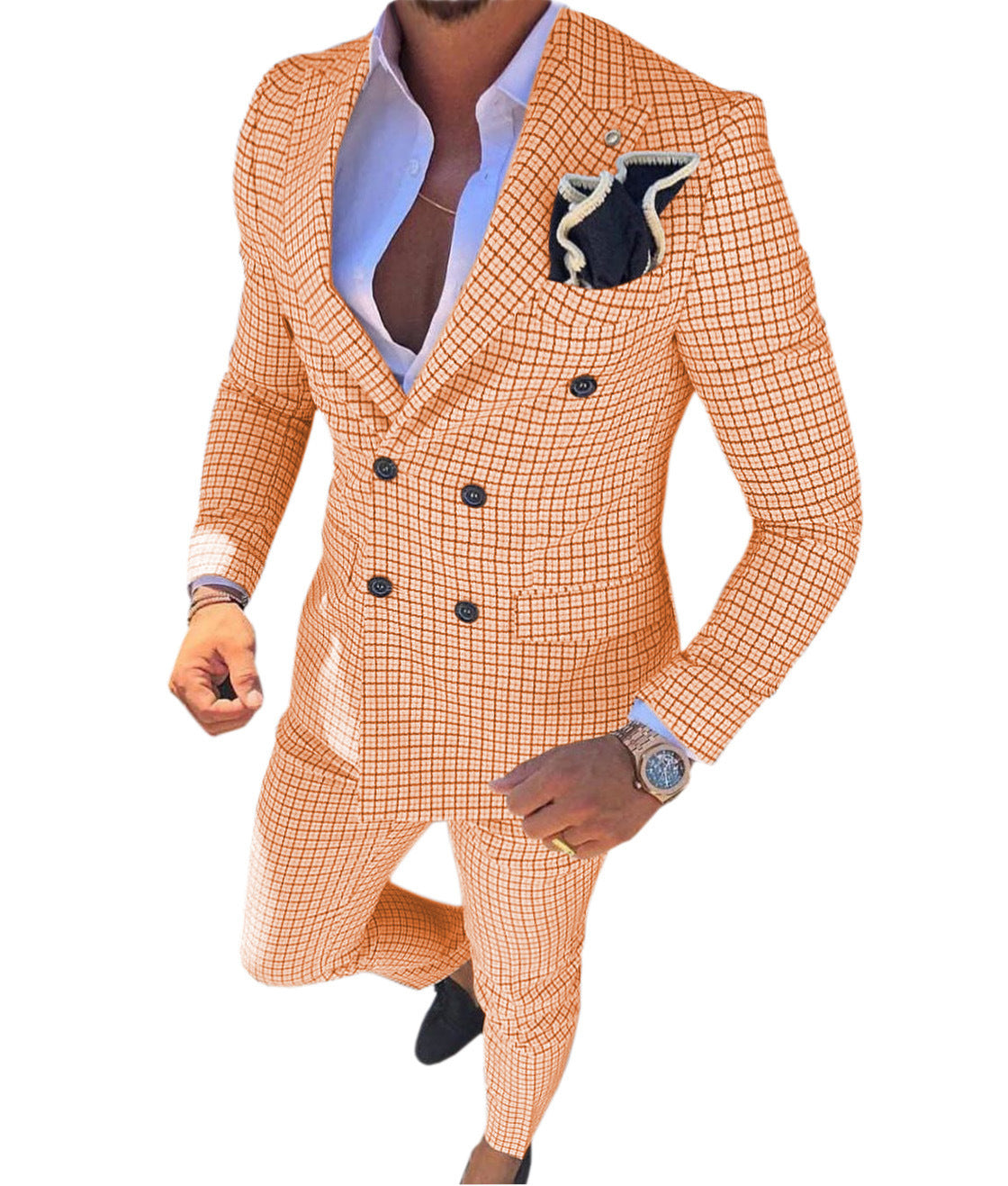 Men's Suit Two Piece Slim Business Style
