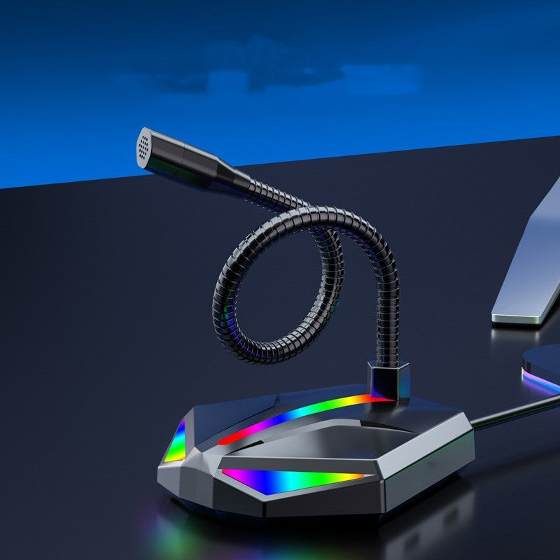 ميكروفون صوتي للألعاب USB للكمبيوتر المحمول من النوع المتحرك