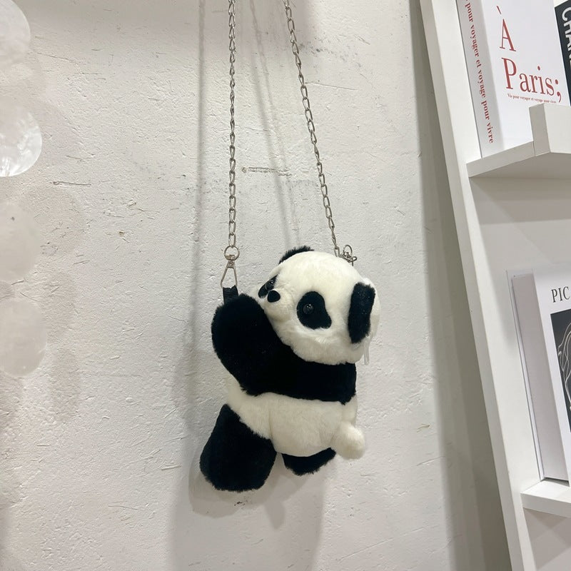 Women's Plush Panda Girl Backpack – Multiple Sizes