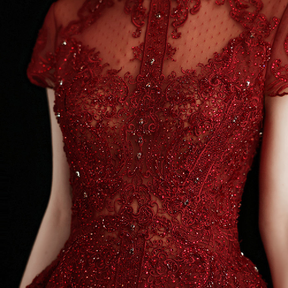 Robe de Fiançailles Style Coréen Taille Mi-Haute Élégante