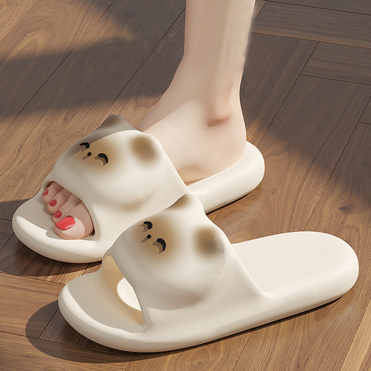 Cartoon Cat Home Non-slip Floor Bathroom Slippers