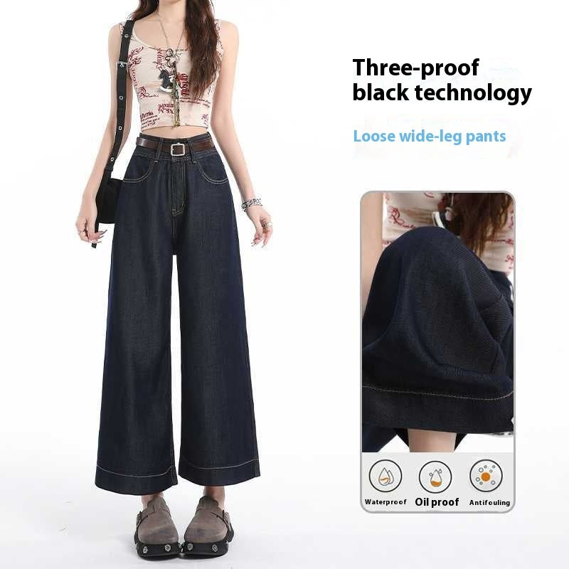 Jeans larges en Tencel Lyocell pour femme, trois épreuves, fins et frais pour l'été