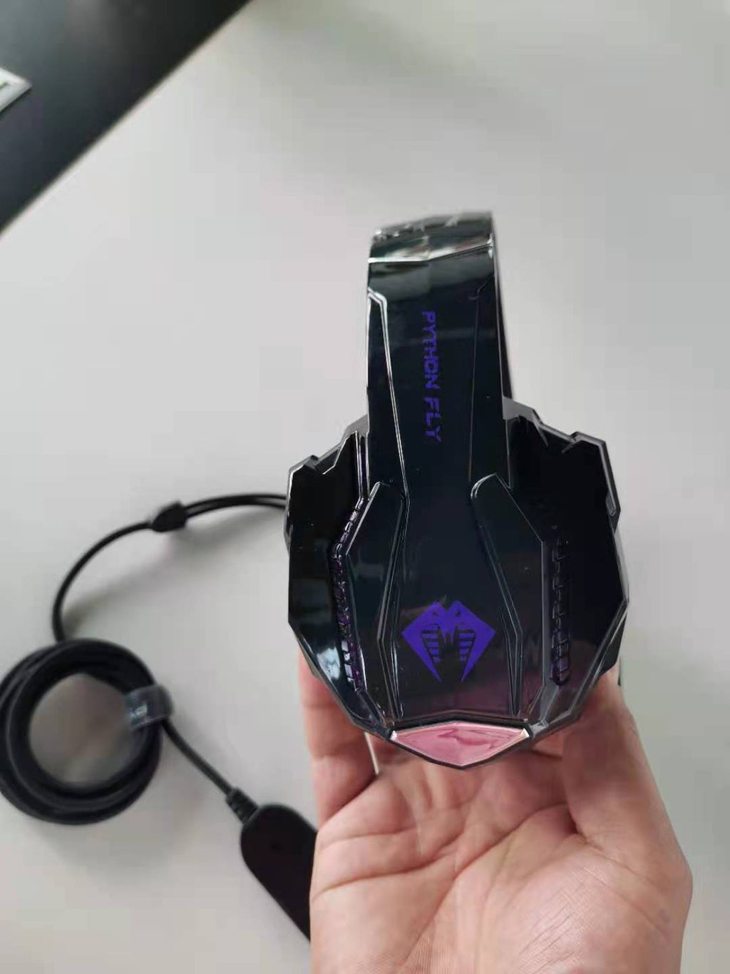 Casque de jeu USB filaire avec micro, câble tressé de 3 m, haut-parleurs de 50 mm