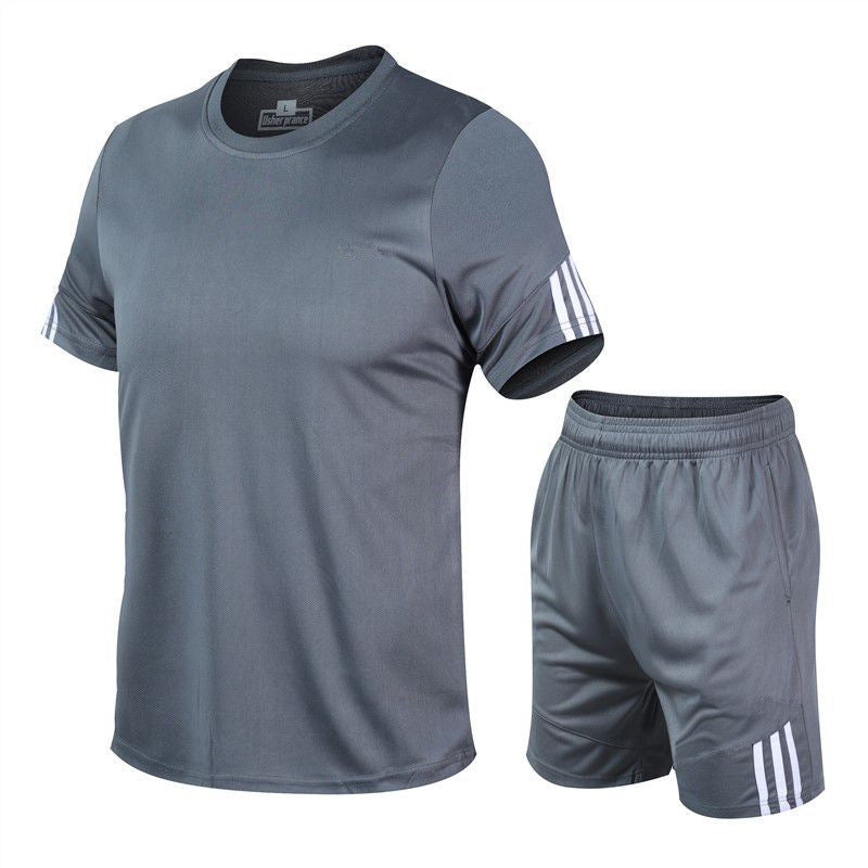 Men's Quick Dry Sports Track Suit Two-Piece Gym Running Set