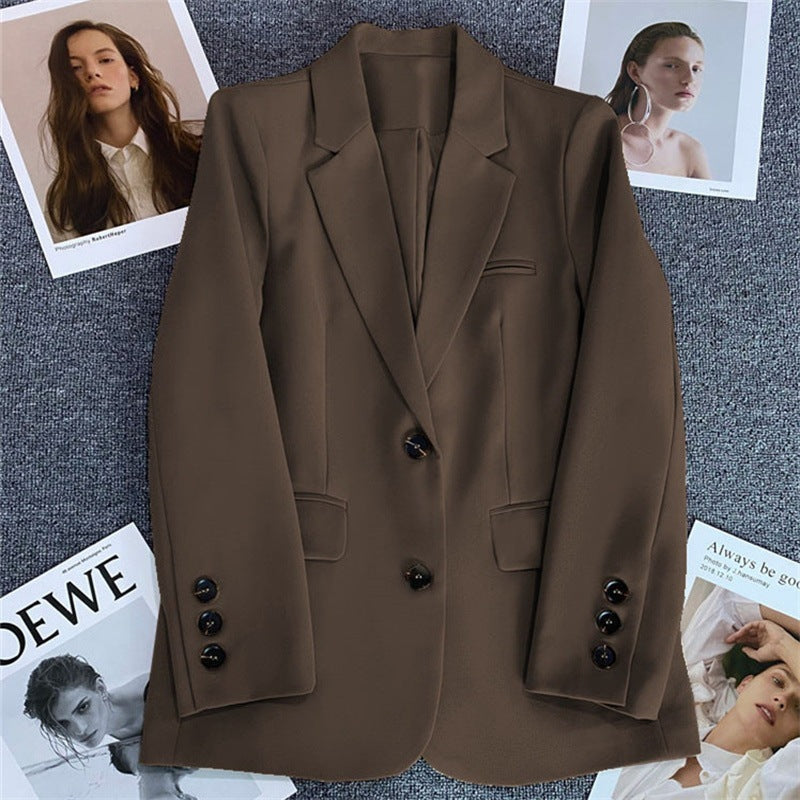 Casual Temperament Spring Autumn Street Style Small Suit Top