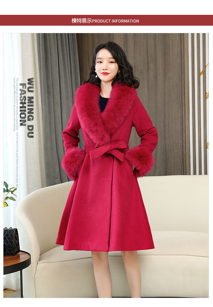 Double-sided Woolen Coat Women's Thickened style