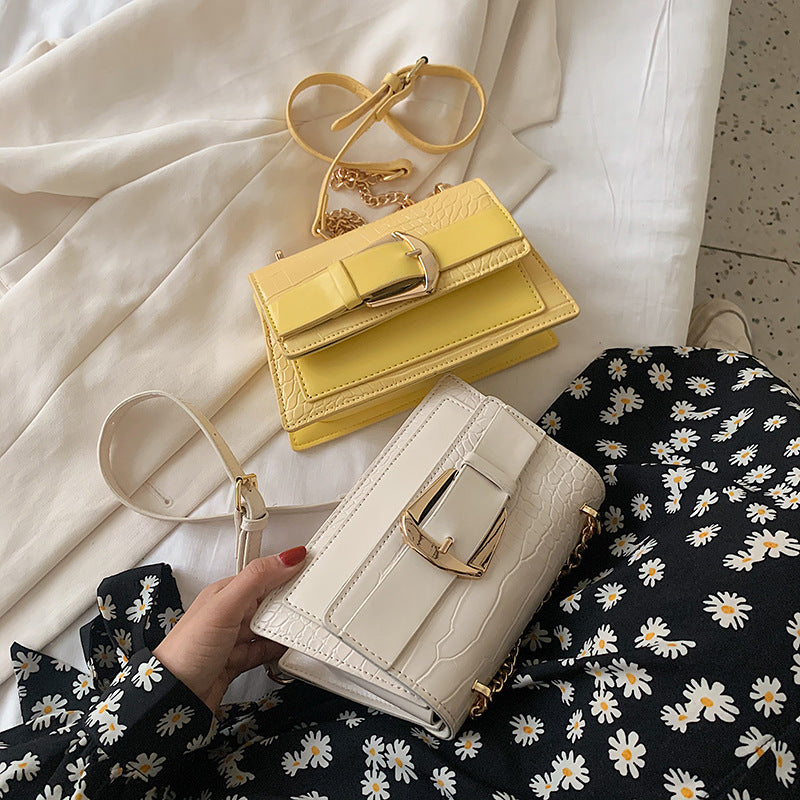 Pattern Flap PU Leather Crossbody Shoulder Bag for Women 21x13x7cm