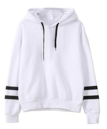 Sweat à capuche ample décontracté en molleton de polyester