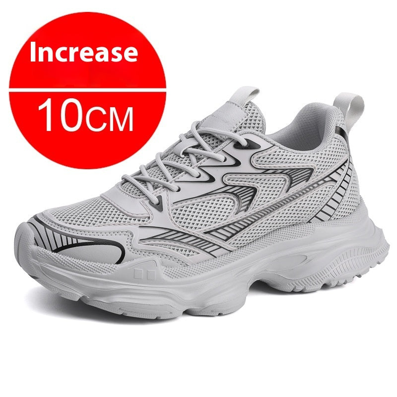Men's Breathable Casual Height Increasing Shoes with Invisible Elevator