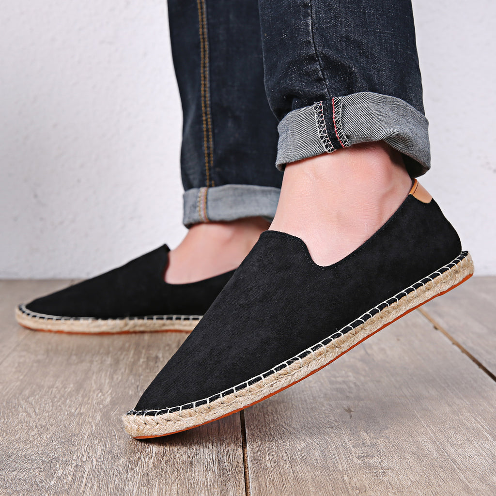Mocassins en toile respirants et absorbants pour hommes