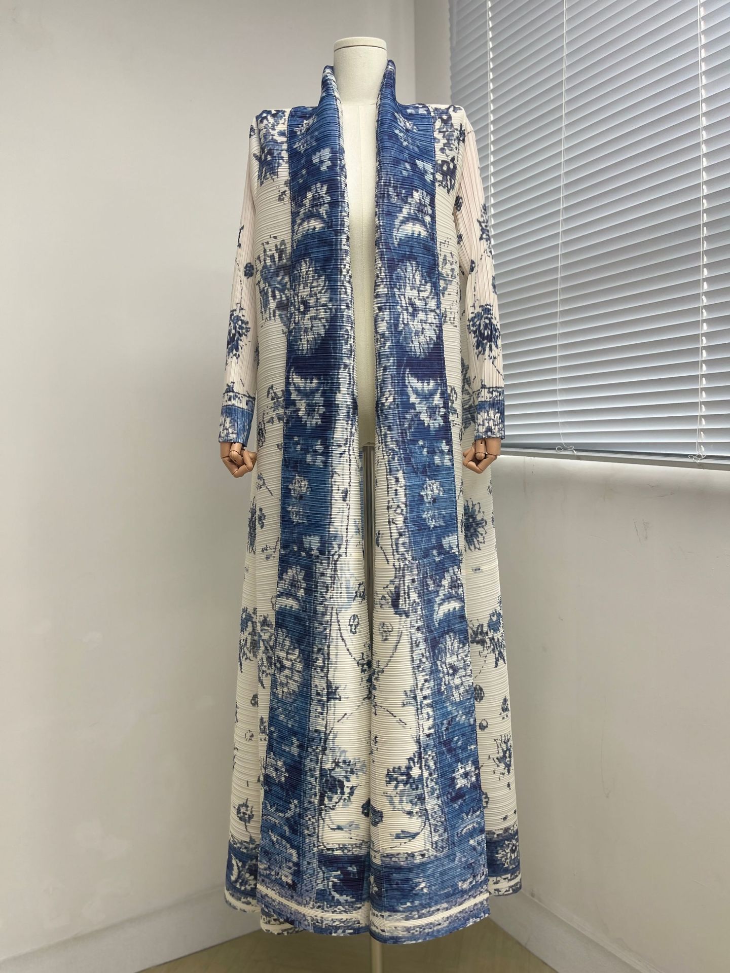 Trench polyvalent, abaya arabe élégante, imprimé