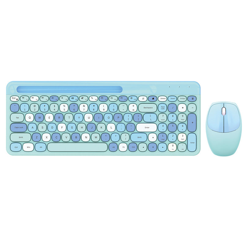 Wireless 2.4G Color Office Keyboard and Mouse Set