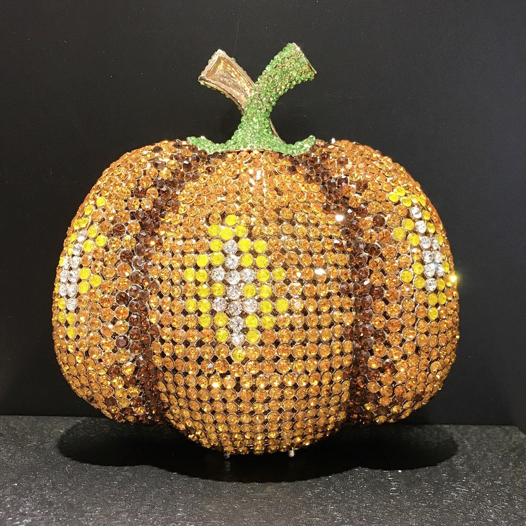 حقيبة يد بيضاوية للتجميل من Diamond Pumpkin للنساء 15.5 سم