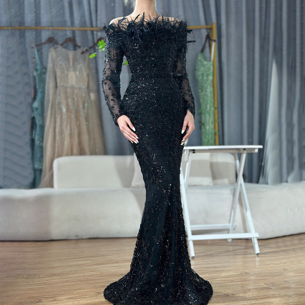 Elegant Temperament Ladies Banquet Host Evening Dress