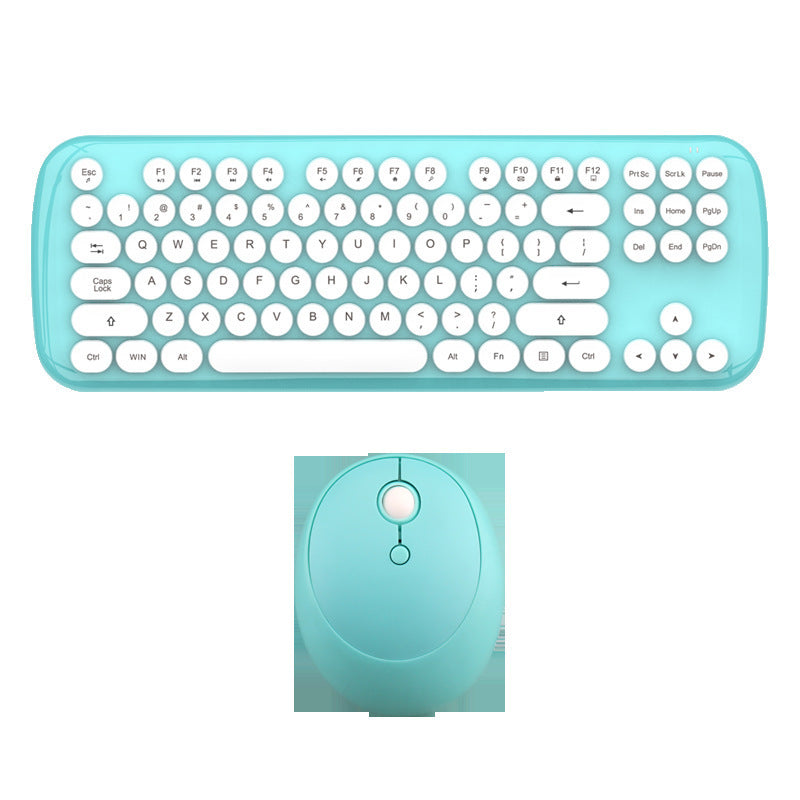 Ensemble Clavier et Souris Filles Rétro Sans Fil