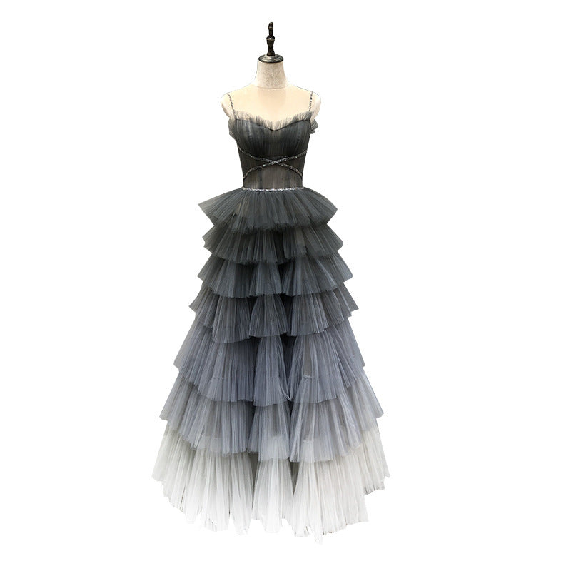 Robe en polyester dégradé Dream Star pour femme