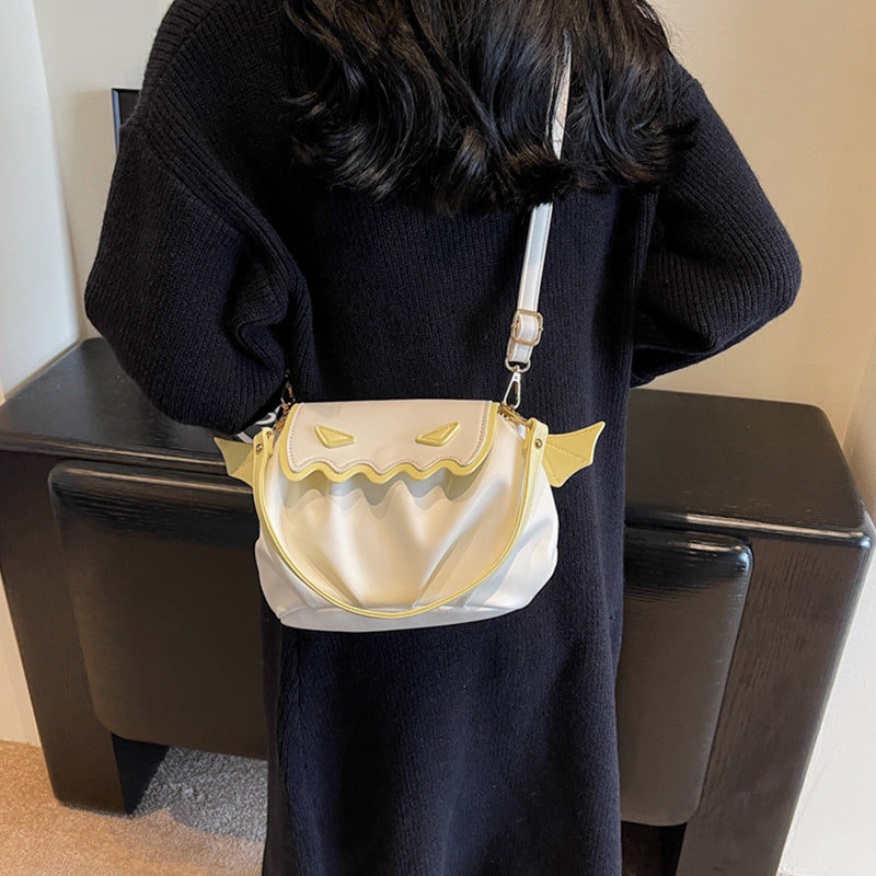 Sac bandoulière citrouille d'Halloween amusant en dessin animé PU