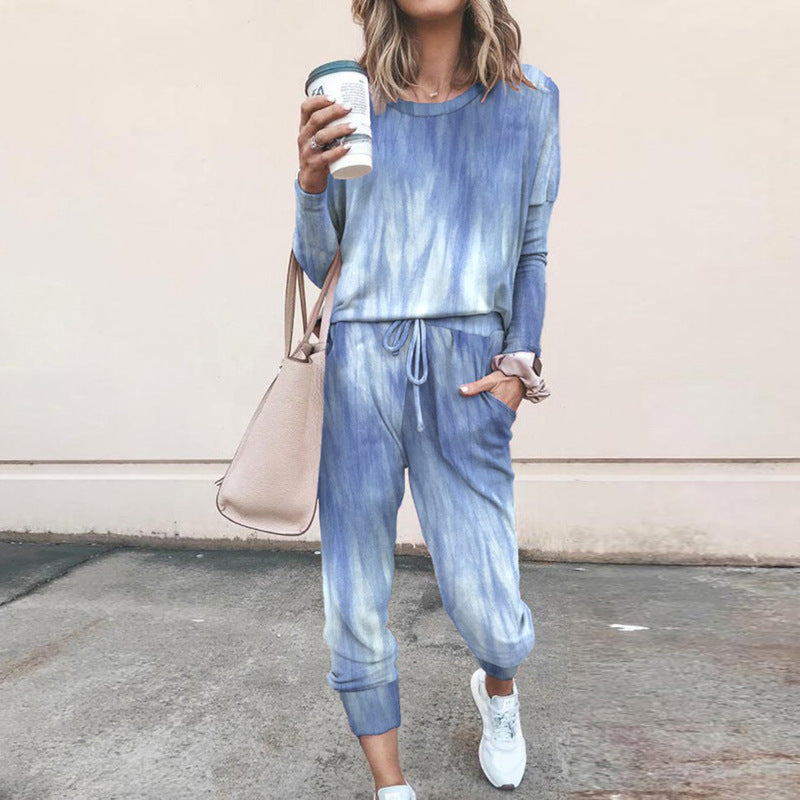 Women's Polyester Casual Printed Suit with Shirt and Pants