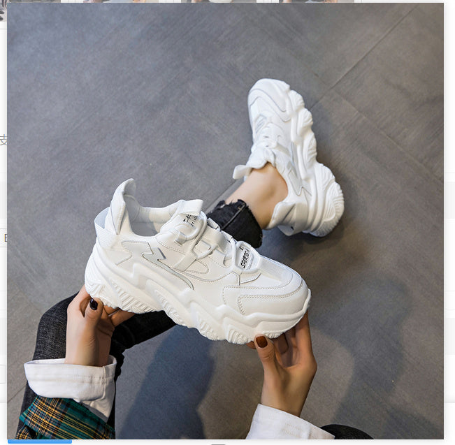 Chaussures de sport polyvalentes à semelles épaisses pour femme
