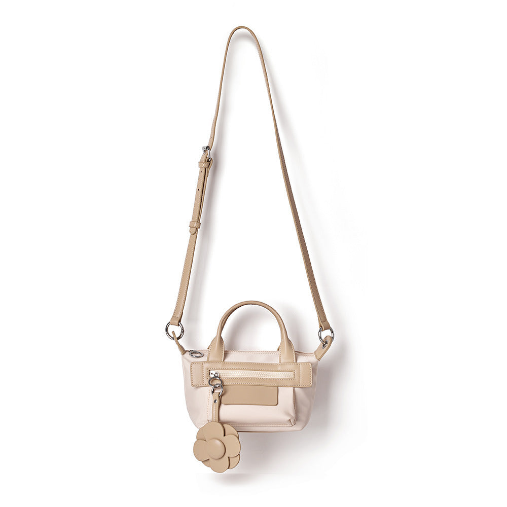 Women's Fashion Simple One Shoulder Cowhide Messenger Dumpling Bag