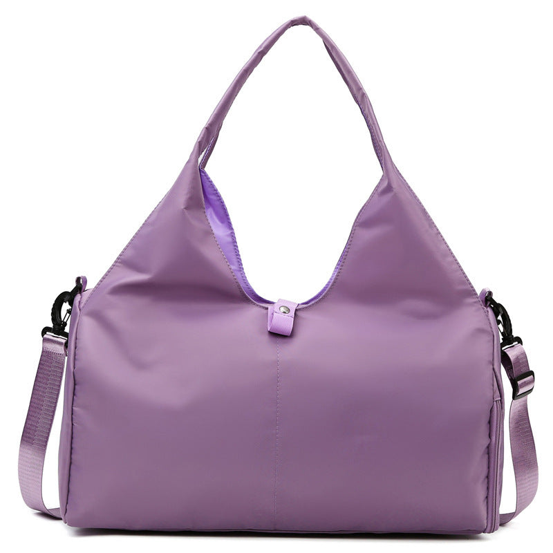 Women’s Large Capacity Oxford Cloth Yoga Bag with Dry & Wet Separation Pocket