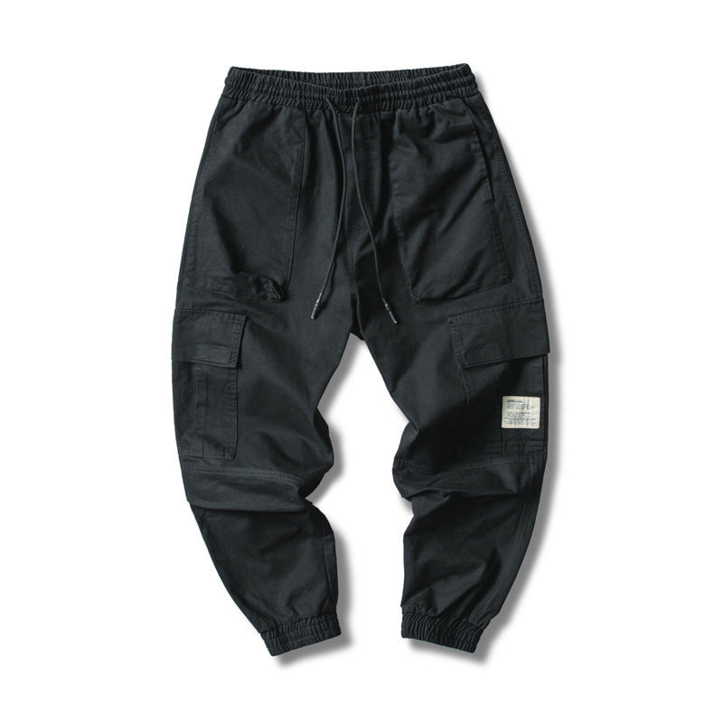 Pantalon en coton polyvalent pour homme salopette style rétro japonais