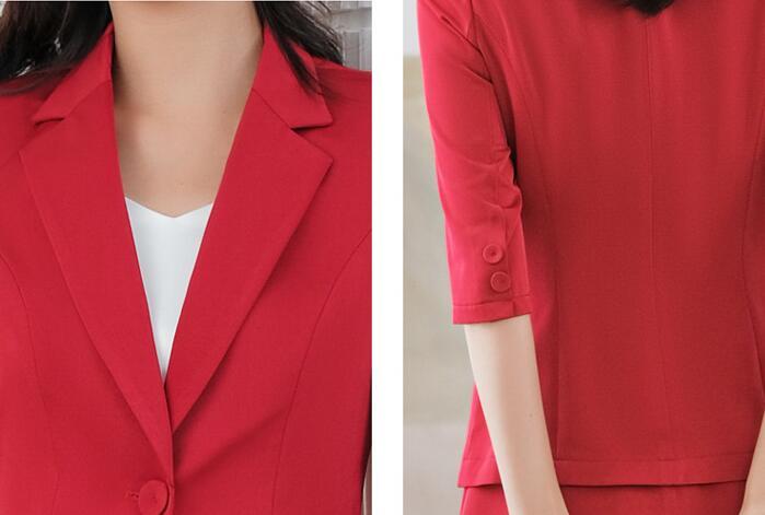 Veste de costume unie pour femme avec manches