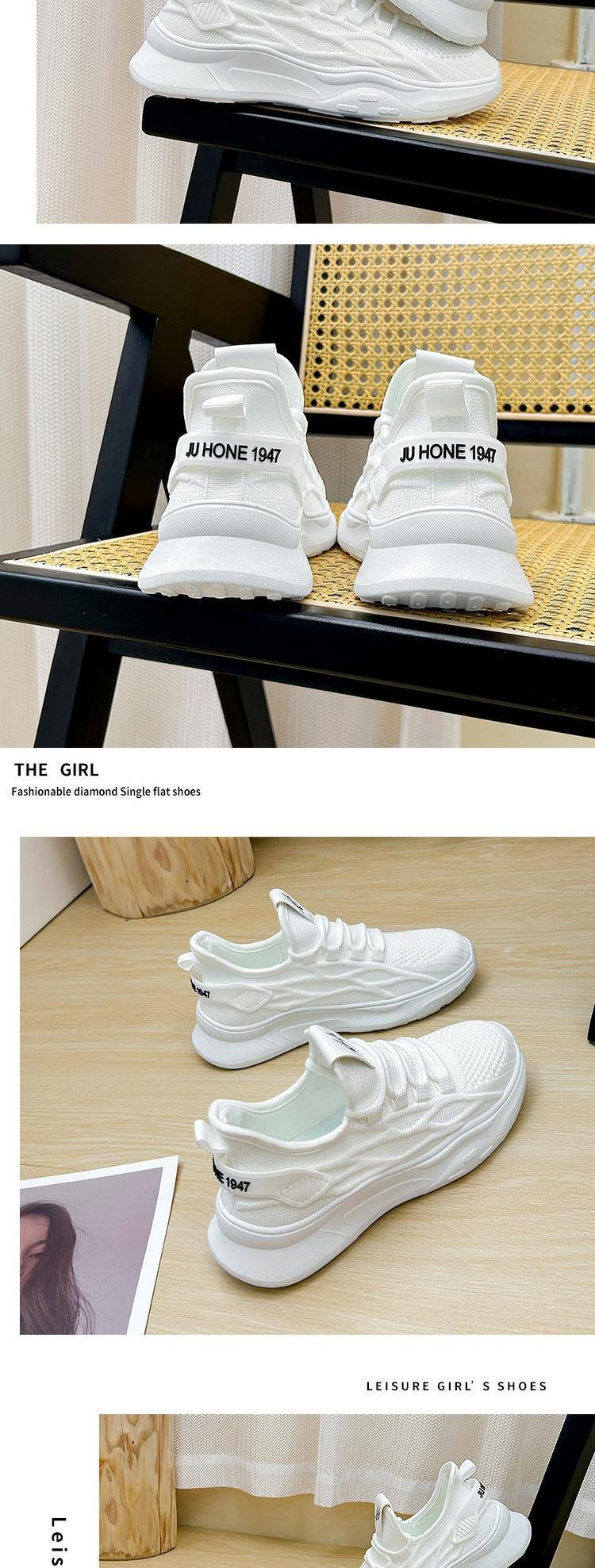 Breathable Women's Casual Sneakers Low Top Student Shoes