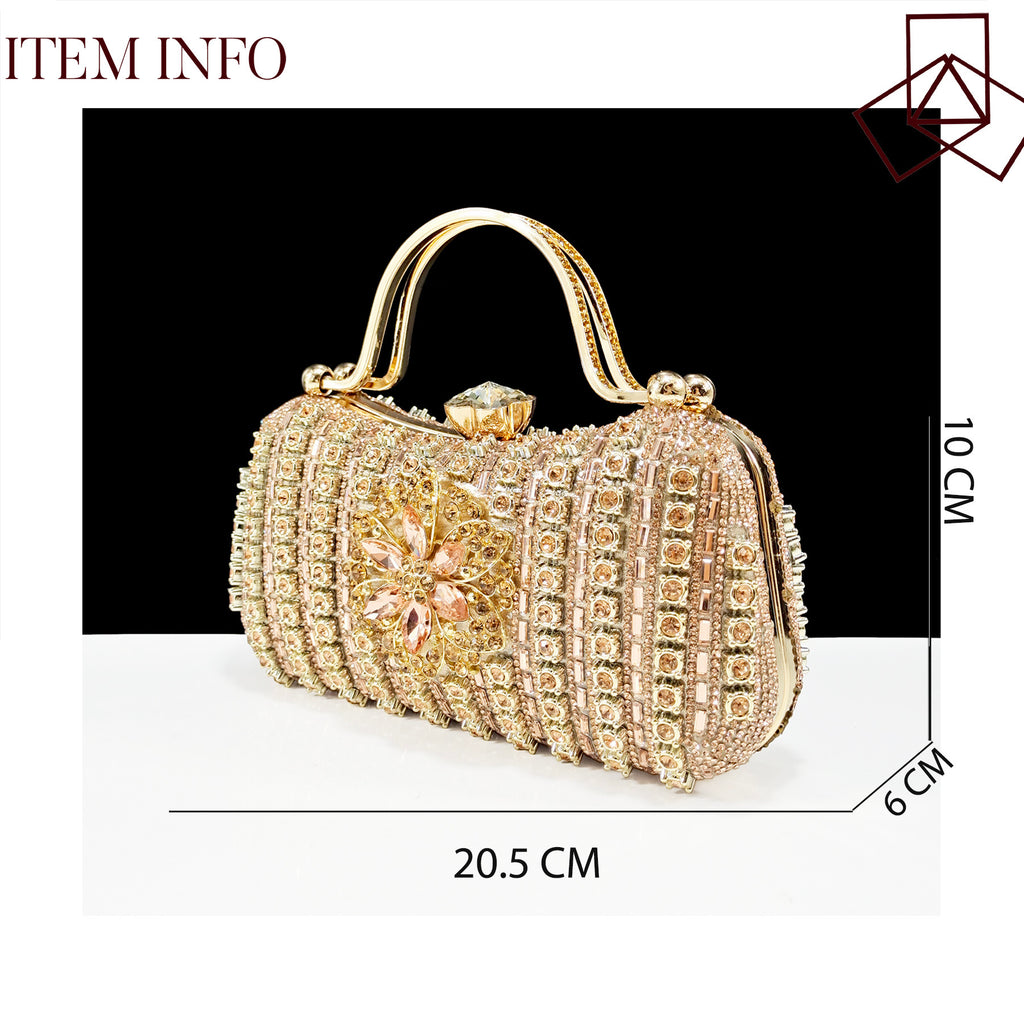 Sexy Women's High Heel Shoes and Bag Set with Rhinestones, Sizes 38-43