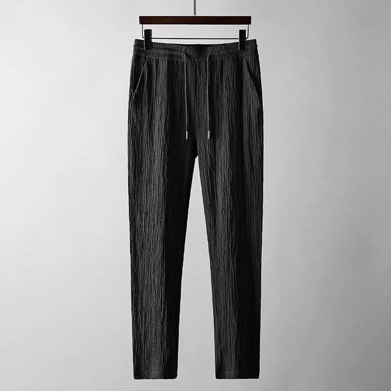 Ensemble d'été ample haut à manches courtes et pantalon à cordon de serrage