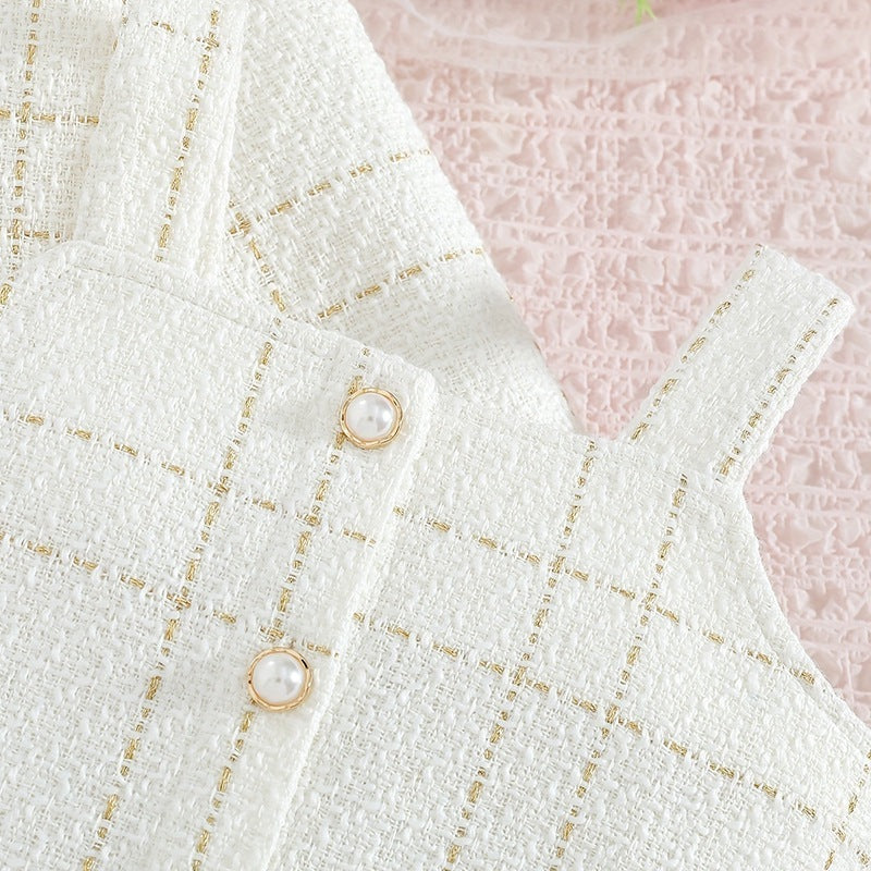 European Classic Style Baby Girls' Sling Suit