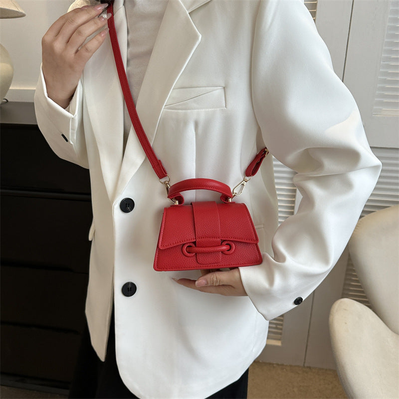 Commuter Western Style Solid Color Shoulder Bag