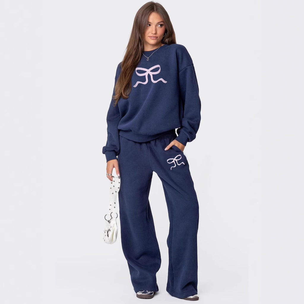 Women's Round Neck Long Sleeve Loose Thick Sweater